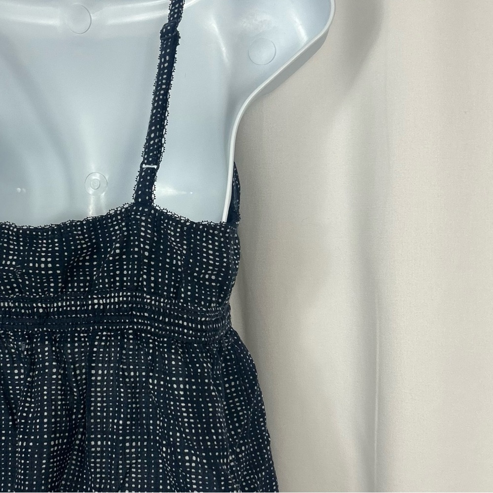 Gap Cotton Adjustable Spaghetti Strap Spotted Cam… - image 7